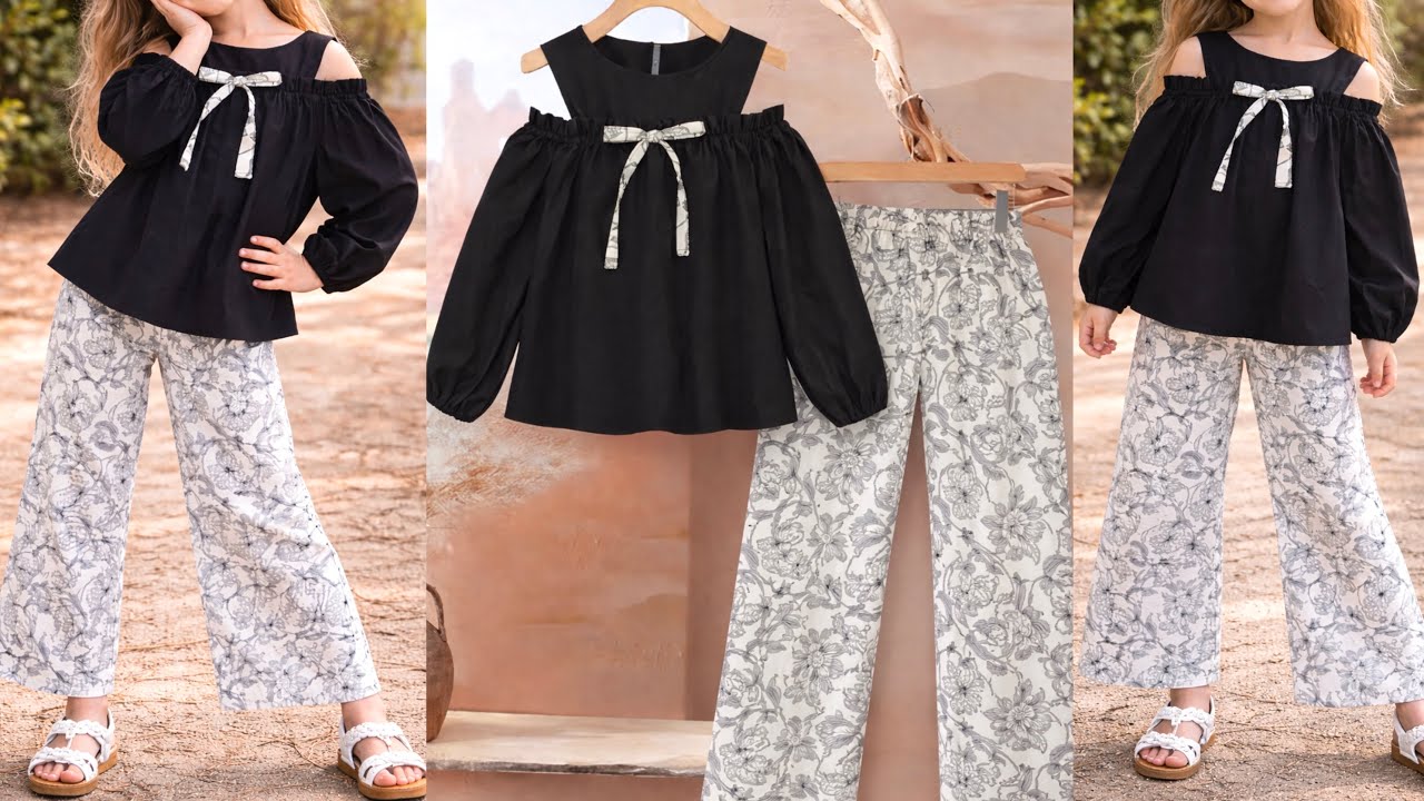 Stylish Baby Top With Pant Cutting & Stitching | Easy Baby Coord Set Sewing Tutorial ✂️