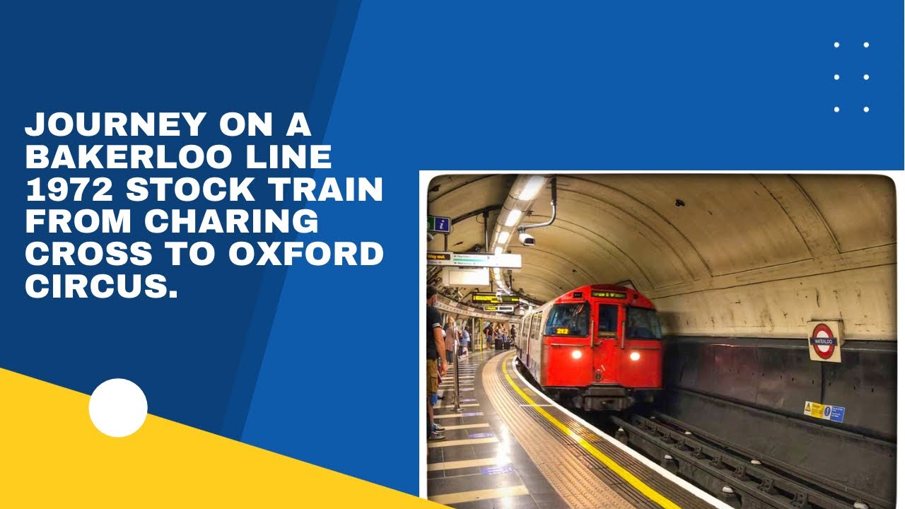 Journey on a Bakerloo Line 1972 stock train from Charing Cross to Oxford Circus. 6th August 2021.