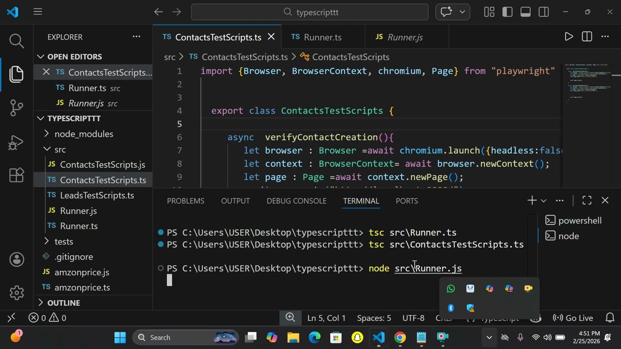 TypeScript me Class & Object ka Use karke Playwright Automation BY RAHUL SIR 25 FEB 2026 #typescript