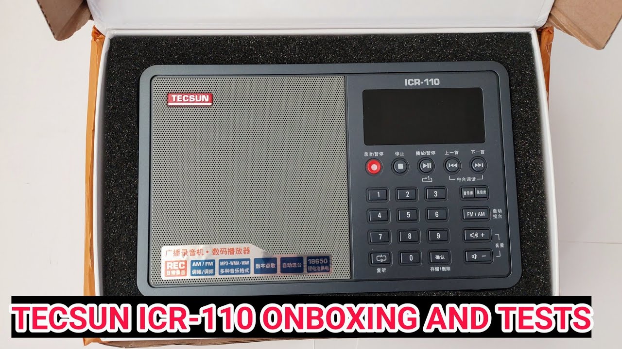 TECSUN ICR-110 UNBOXING and Tests... Came From Aliexpres