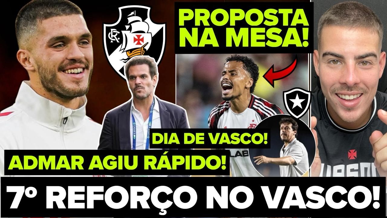 CONFIRMADO! VASCO FECHOU ACORDO PARA CONTRATAR 7º REFORÇO! DINIS PINTO! ADMAR BARROU ALLAN! E MUITO+