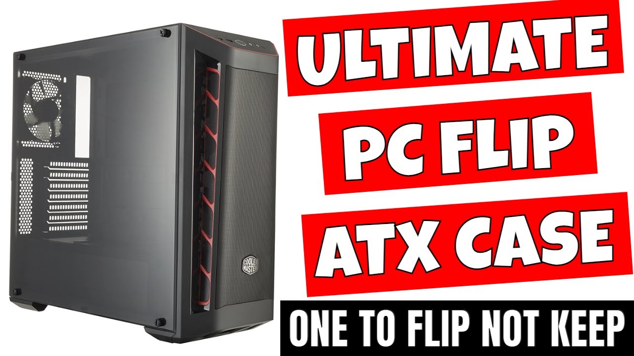Perfect ATX Flip Case Coolermaster Masterbox MB511 Red