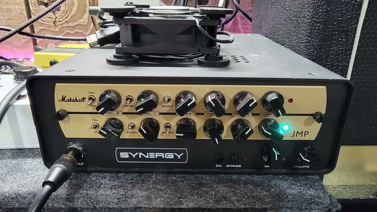 Synergy JMP with 10 band in front boosting mids - Eminence Private Jack + CV75 blend