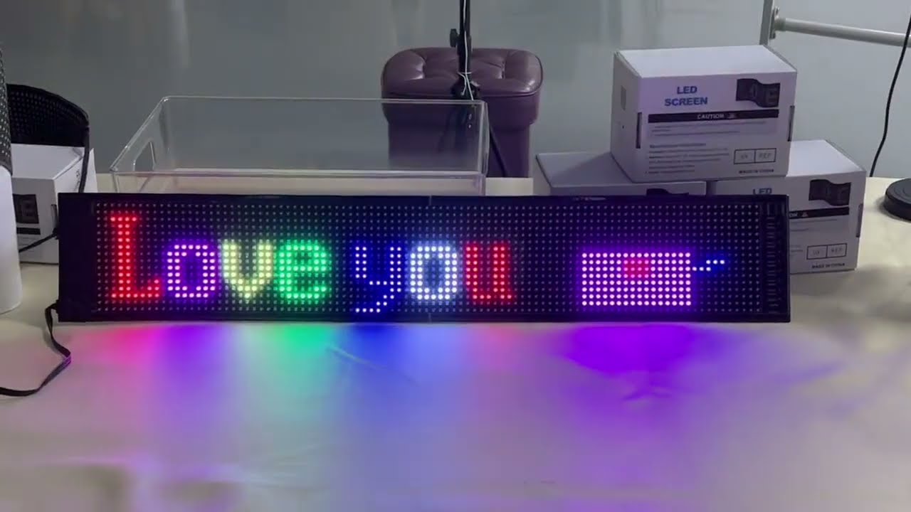 Welcome to use flexible car LED display screen, mobile app control