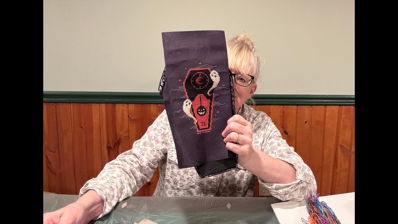 Floss Tube #91 - 9/23/2025 - I Dyed Variegated Flosses, WIPs, finish and October stitchy plans
