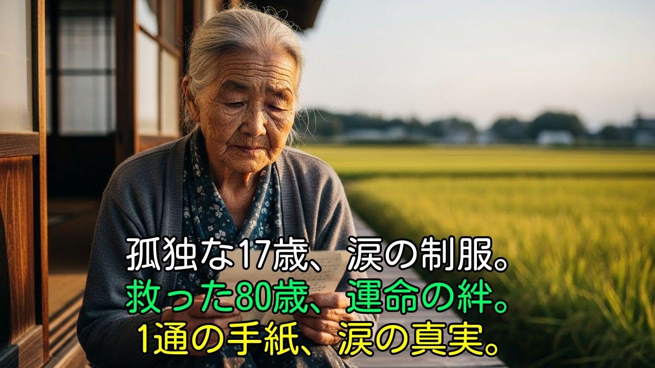 【涙腺崩壊】田んぼで倒れた80代を救った貧困の17歳。届いた「1通の手紙」に綴られた真実と、孤独な少女の人生を変えた奇跡。