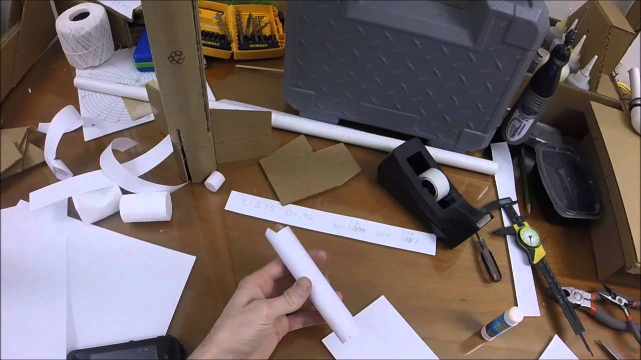 Making a Motor Mount for a Model Rocket     Mikes Inventions