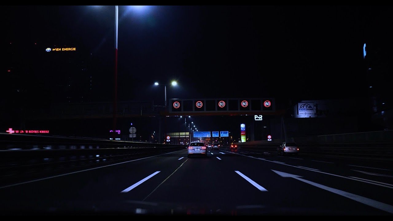 Night Driving on Highway in Vienna 2025