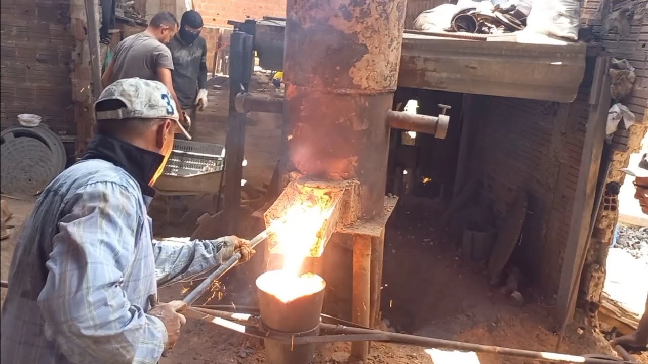 ESSA FUNDIÇÃO DE FERRO FICOU INCRÍVEL 