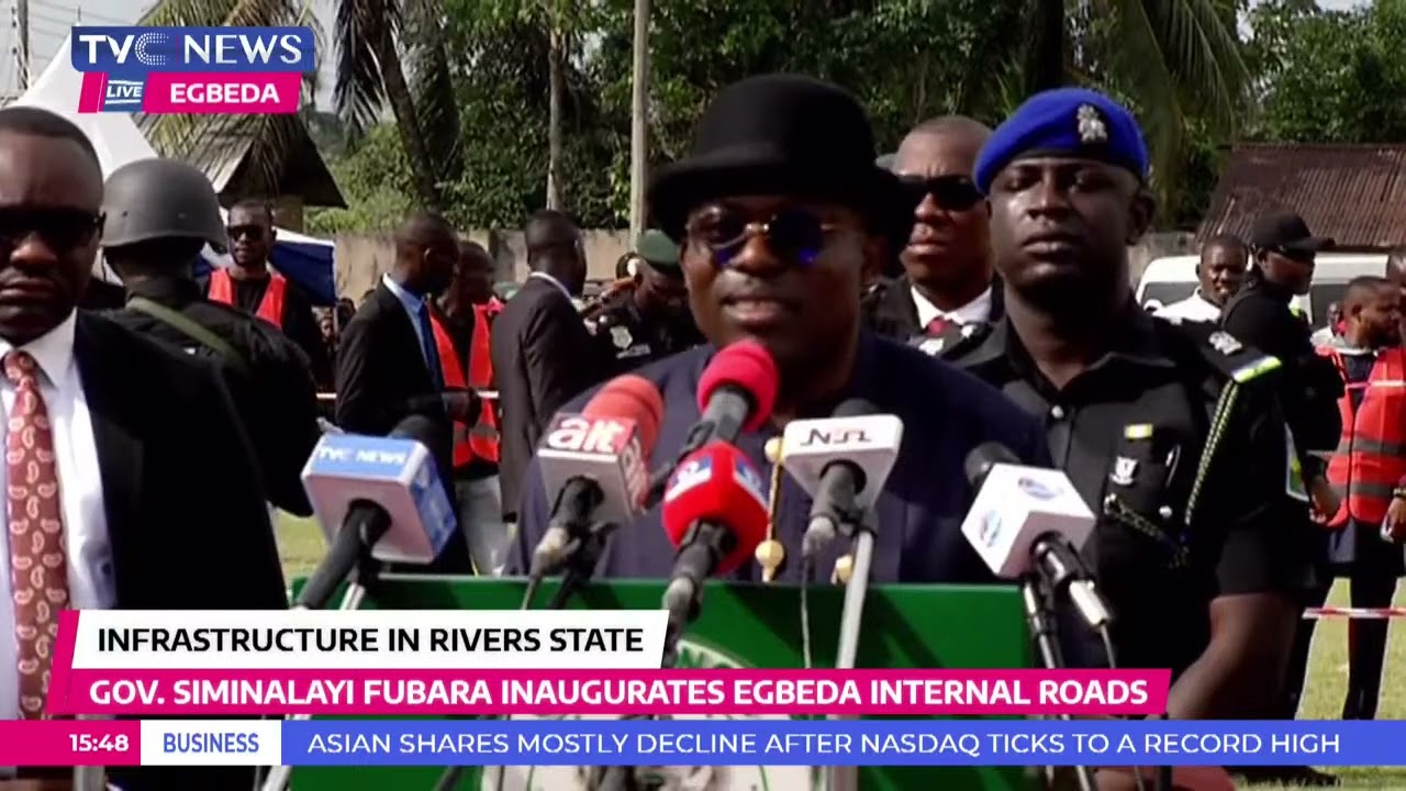 WATCH: Gov Fubara 's Speech At The Inauguration Of Egbeda Internal Roads