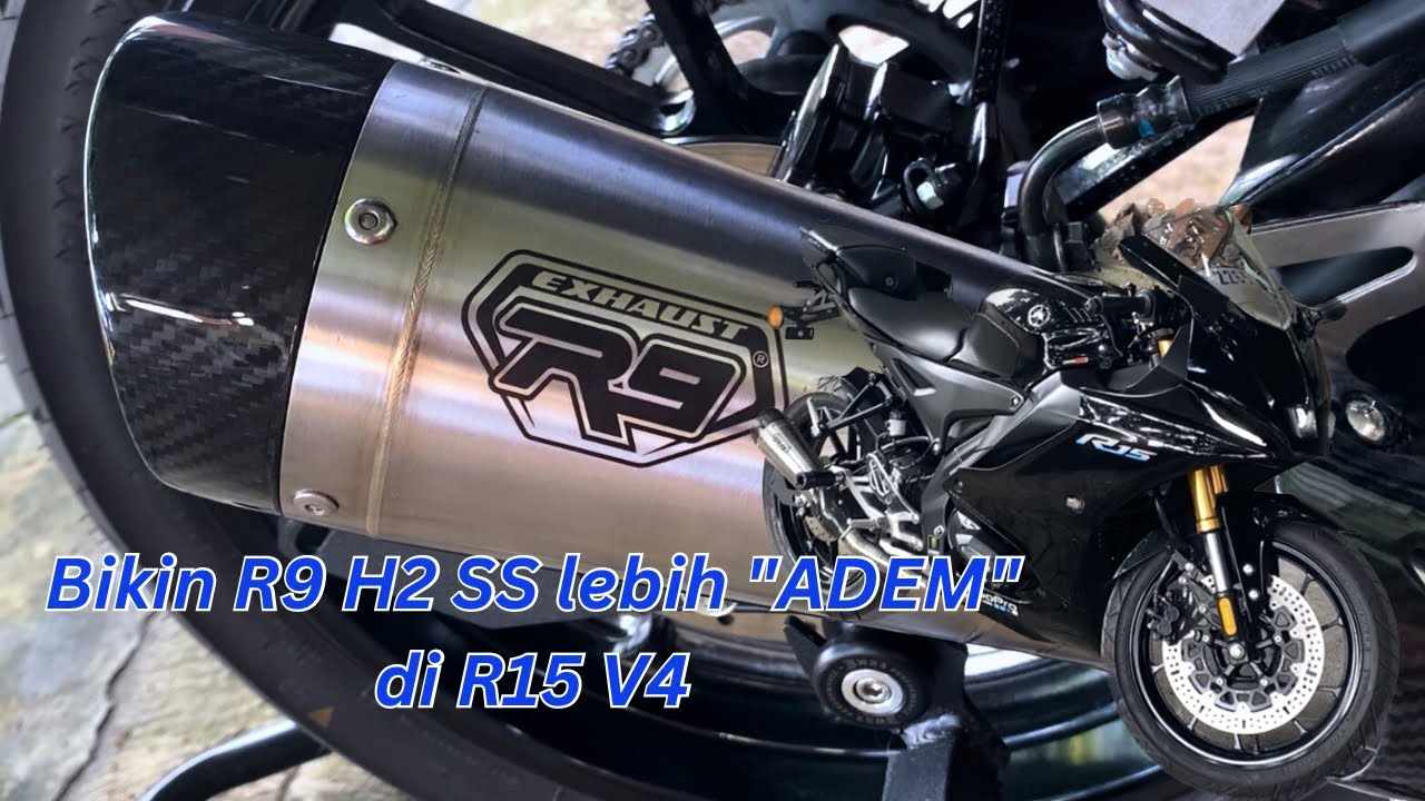 #16 Meredam suara R9 H2 SS lebih adem dengan 2 DB killer dan tidak berisik untuk Yamaha R15 V4