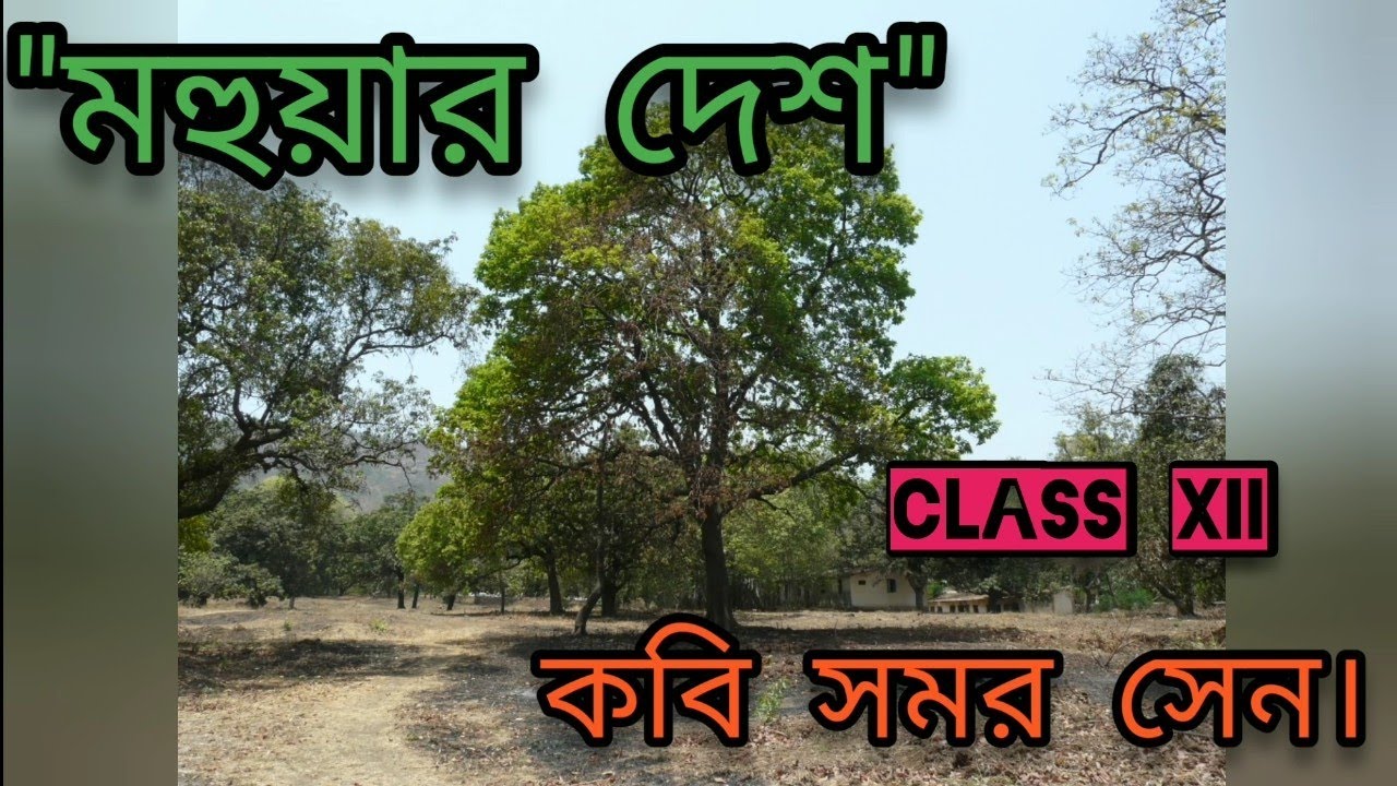 মহুয়ার দেশ--কবি সমর সেন |CLASS XII | DETAILED QUESTION ANSWER DISCUSSION | WEST BENGAL, CBSE BOARD|