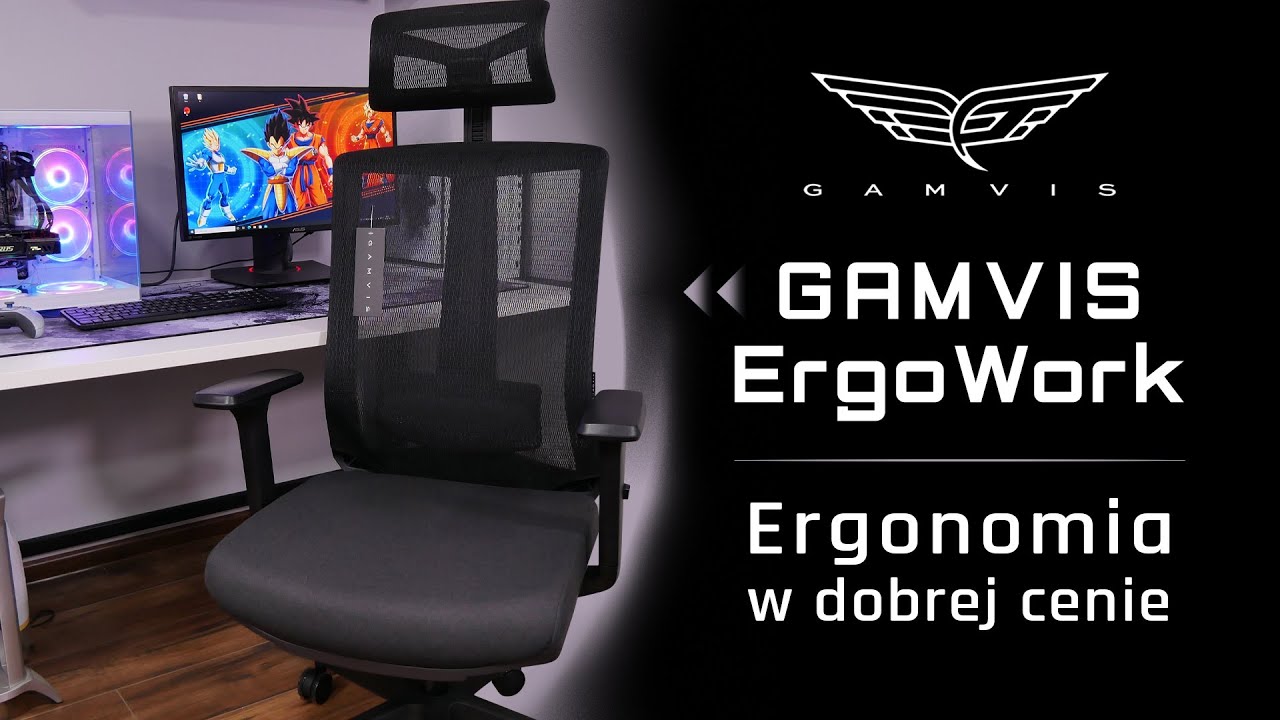 Gamvis ErgoWork - wygodny fotel ergonomiczny do biura, jak i do pokoju gracza