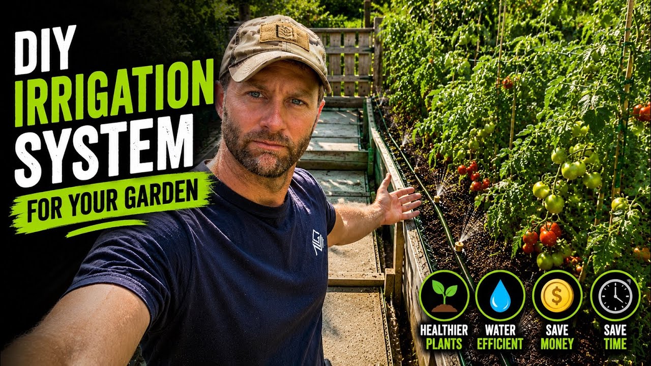 DIY automatic watering system for your vegetable garden - designed, built and tested.