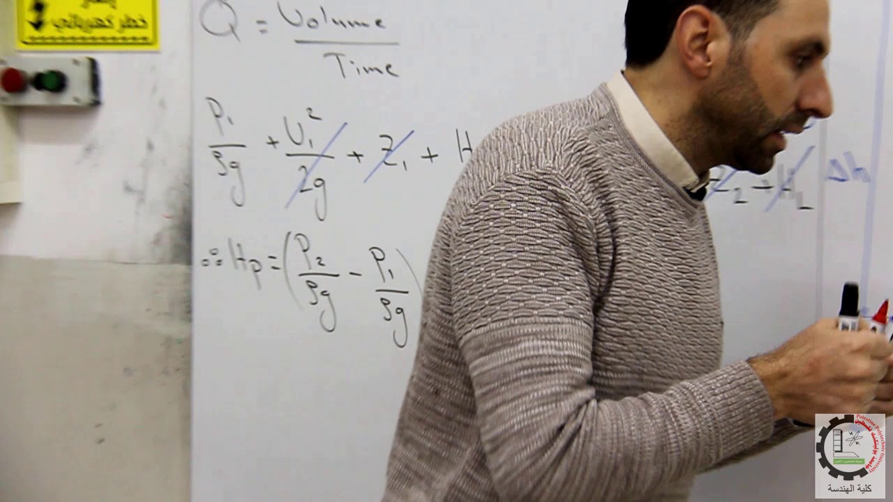 Centrifugal Pump Performance Test منحنيات أداء المضخة الطاردة عن المركز