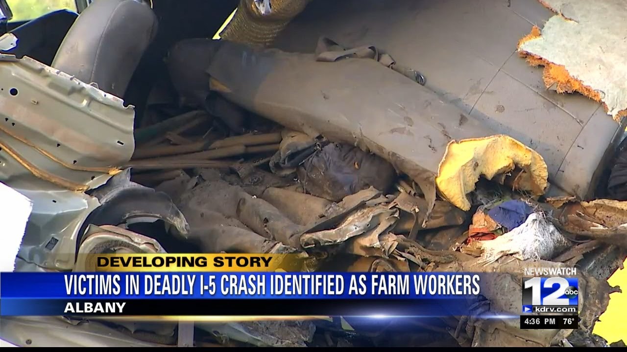 Victims in deadly I-5 crash identified as farm workers