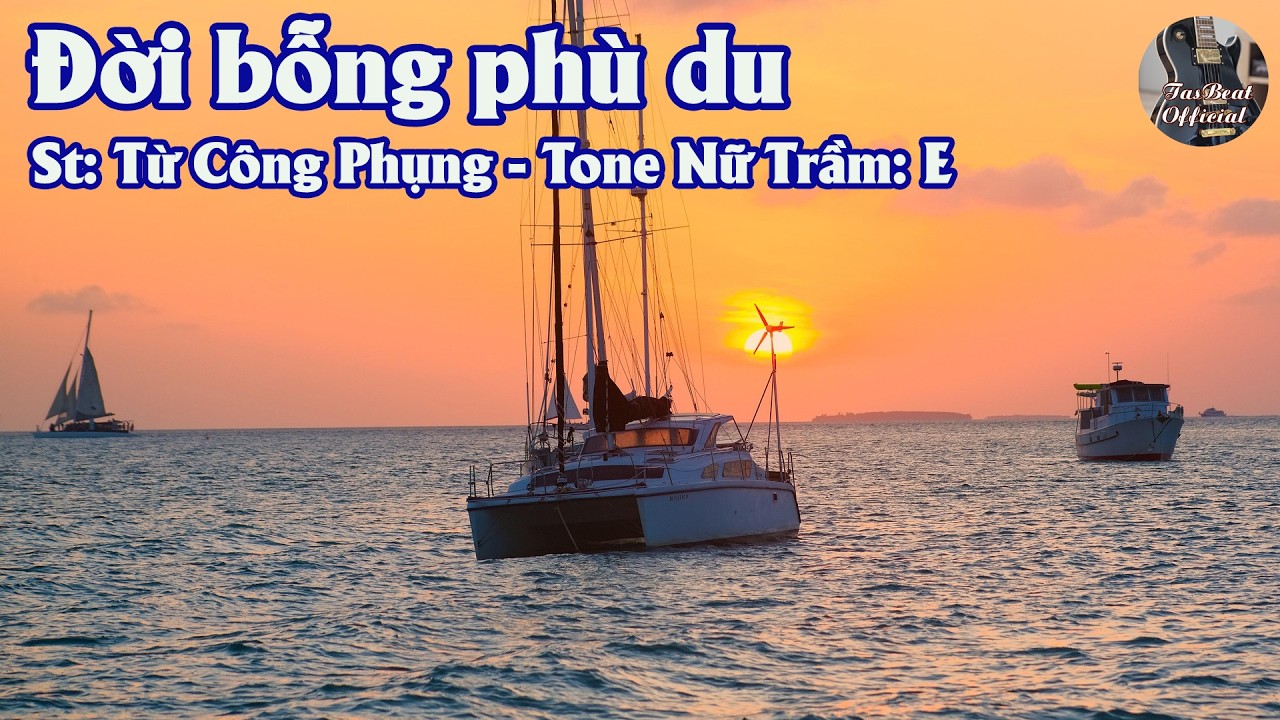 Karaoke Đời Bỗng Phù Du Tone Nữ Trầm | TAS BEAT