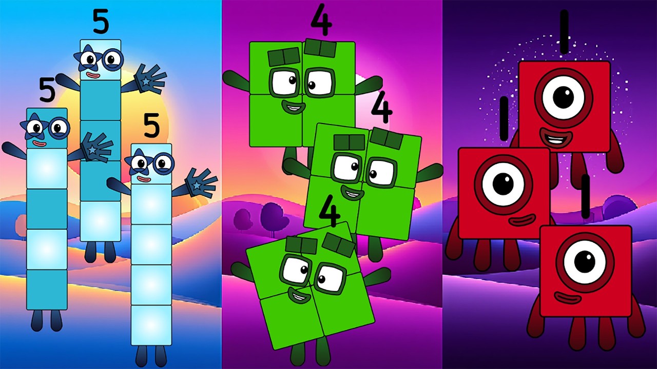 Learn to Count Numberblocks Band: Enders Edition: 1 to 191 Vs 4 to 194 Vs 5 to 195