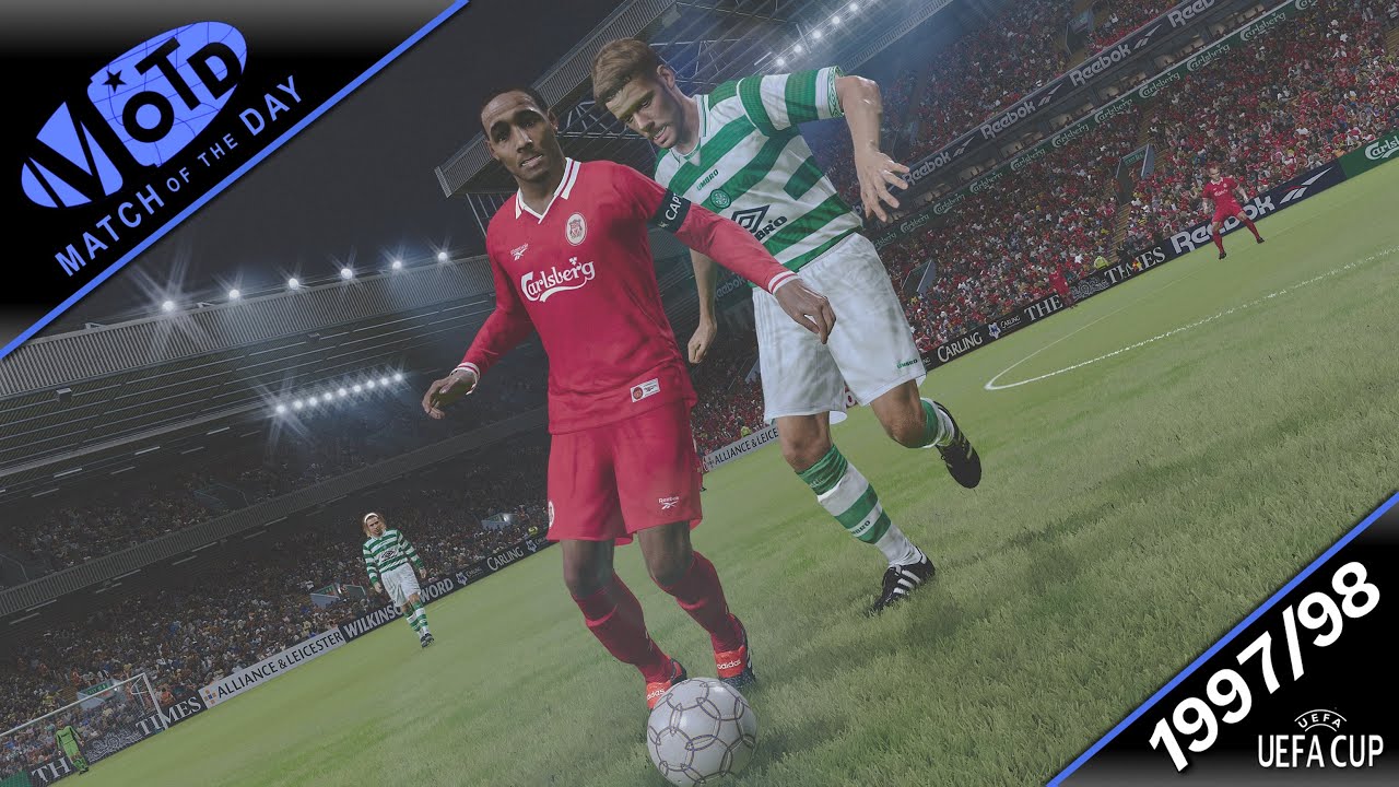 Match of the Day Live 97/98 | Liverpool v Celtic | UEFA Cup First Round 2nd Leg [PES 2021]