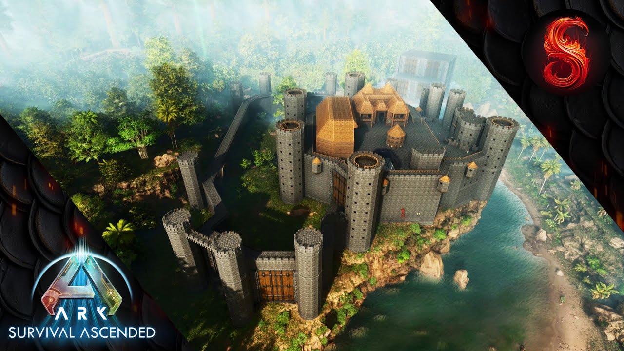 ARK SURVIVAL ASCENDED EPIC CASTLE BASE BUILD