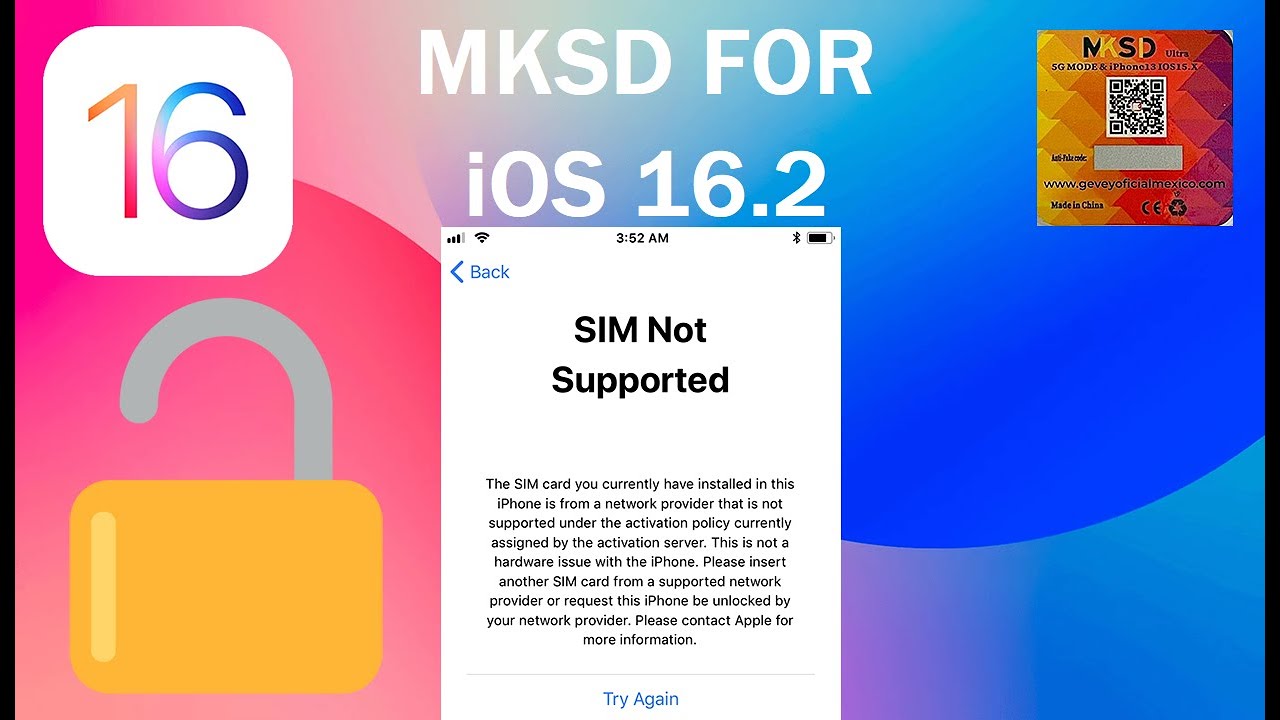 MKSD iOS 16.2 setup December 21, 2022