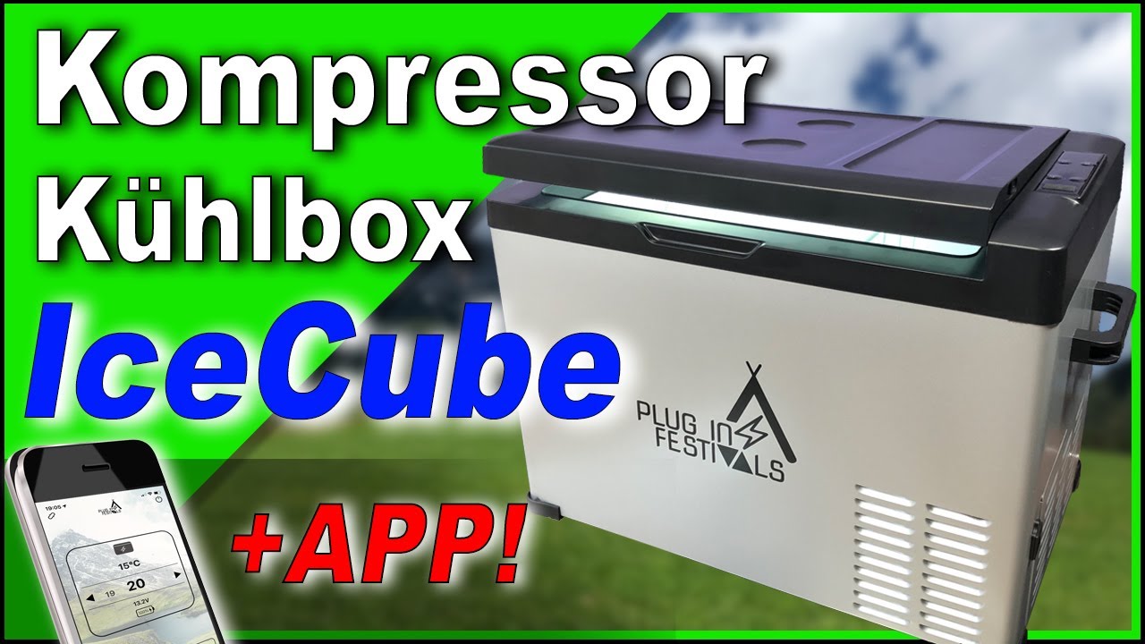 GUTE und GÜNSTIGE Kompressor Kühlbox? IceCube bis 50L mit APP ❄️ Plugin Festivals Test Review