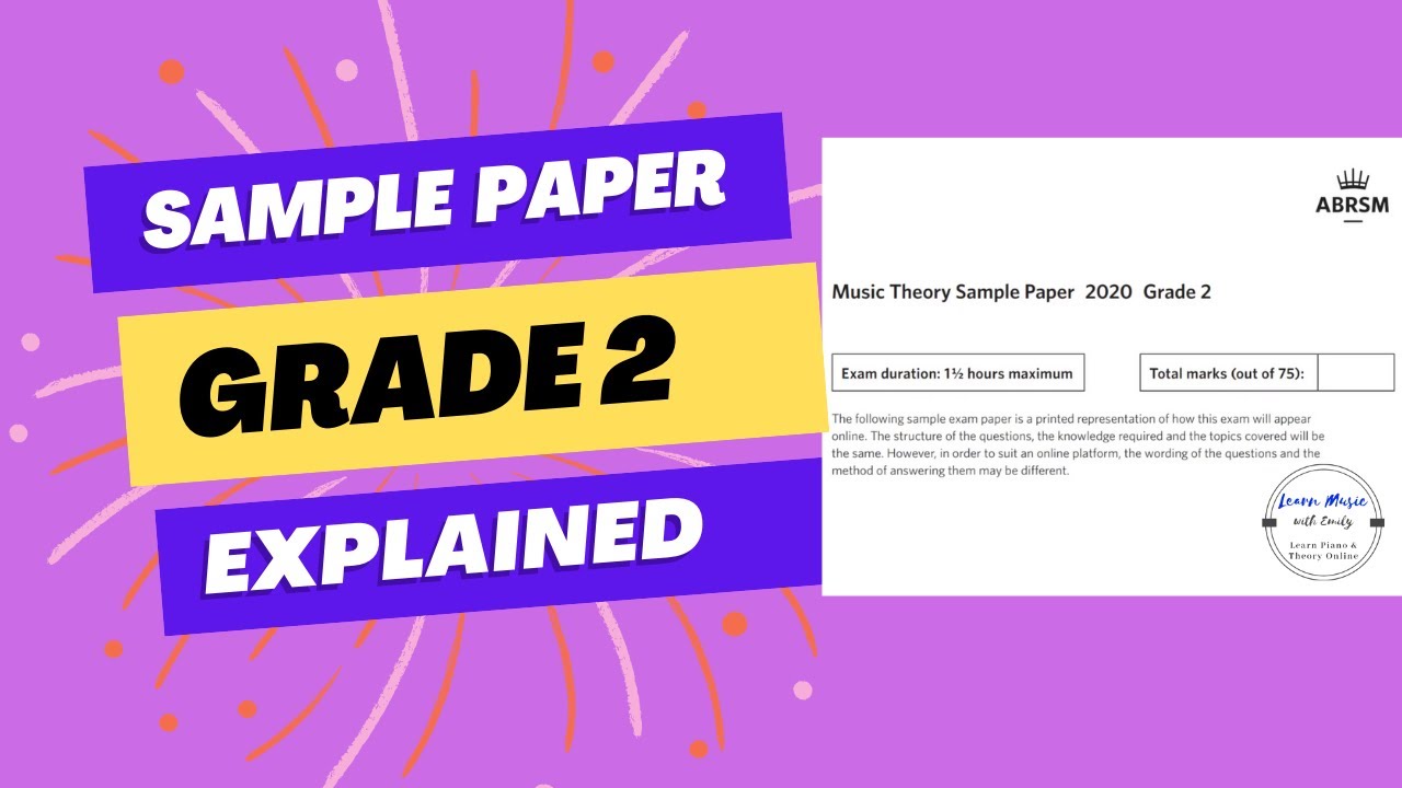 ABRSM Grade 2 Online Music Theory Sample Paper - Step-by-step walk through
