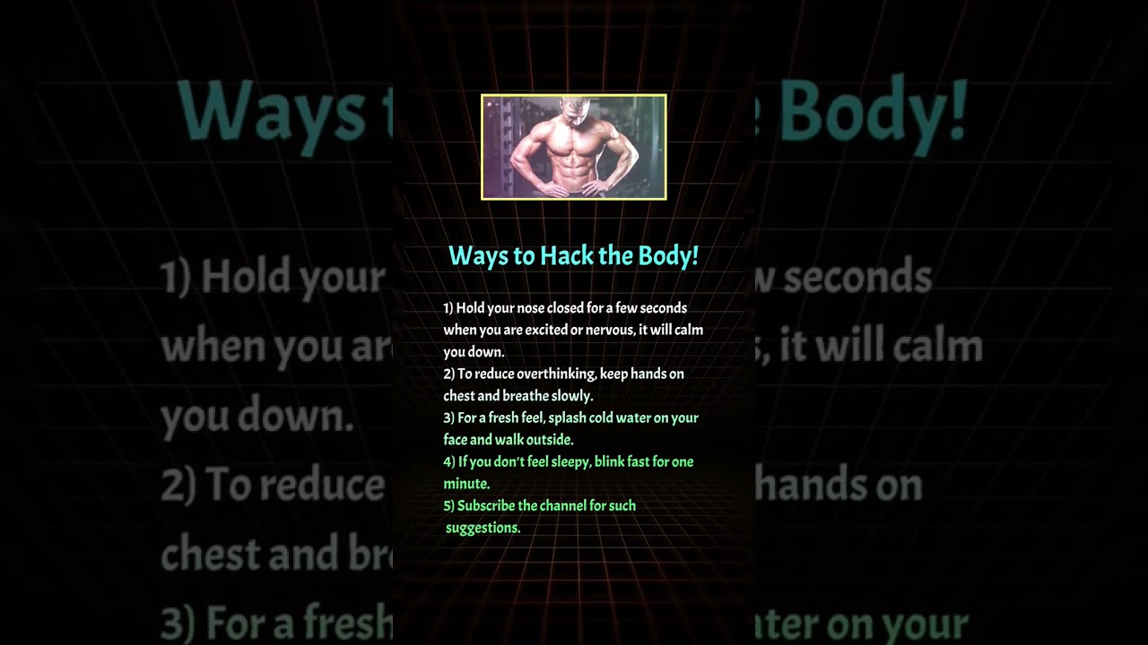 Ways to Hack the Body! #trending  #motivation #success #trendingshorts