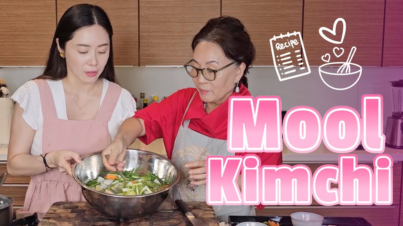 We are Back! 😘 Today's Korean recipe is Mool Kimchi for a non spicy, refreshing treat ❣️
