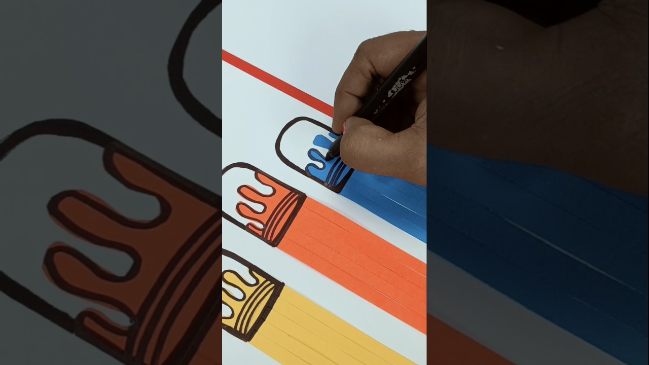 Power OF Colours 🎨| Craft Aesthetic Ideas | #short #ytshorts #craft #colors #ideas #decoration