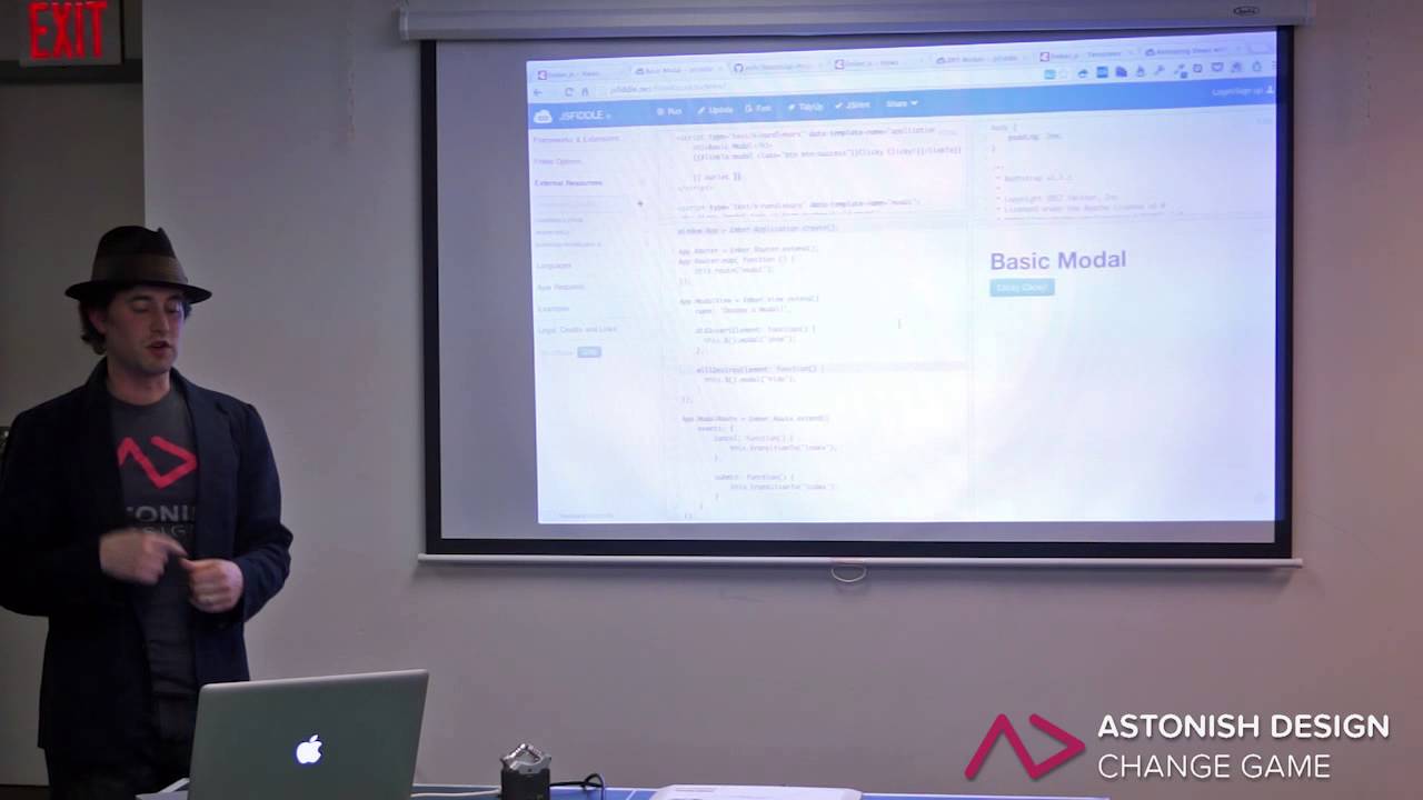 Modals and animations using Ember.js