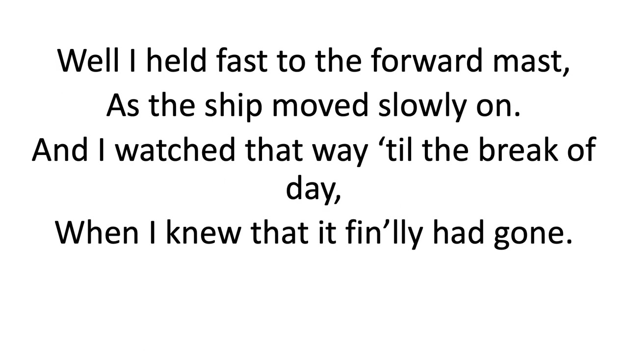 Ghost Ship Karaoke Version