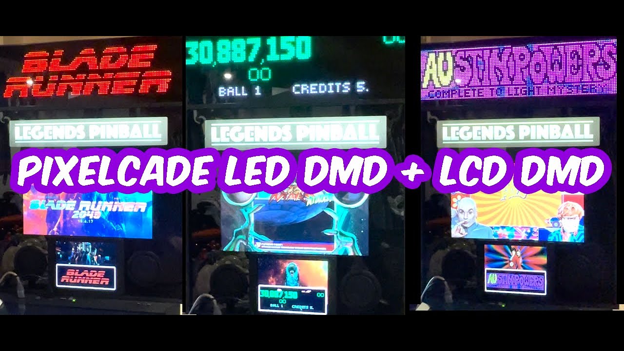 Pixelcade LED DMD and LCD DMD Together