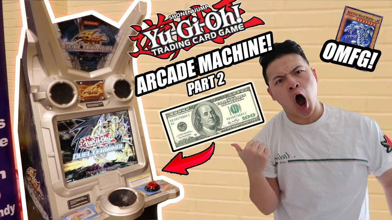 THE BEST $100 YU-GI-OH! ARCADE MACHINE CHALLENGE! GODLY PULLS! DUEL TERMINAL PART 2 (NOT CLICKBAIT)