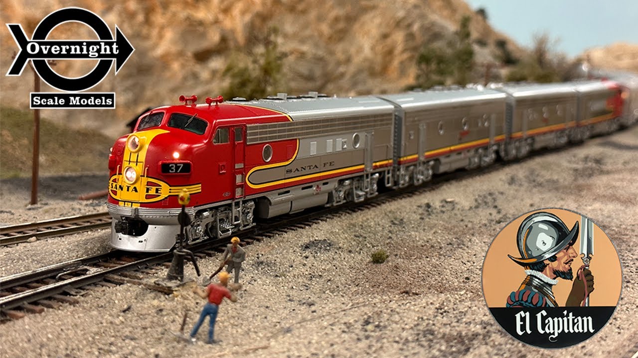 HO Scale Santa Fe F7's El Capitan