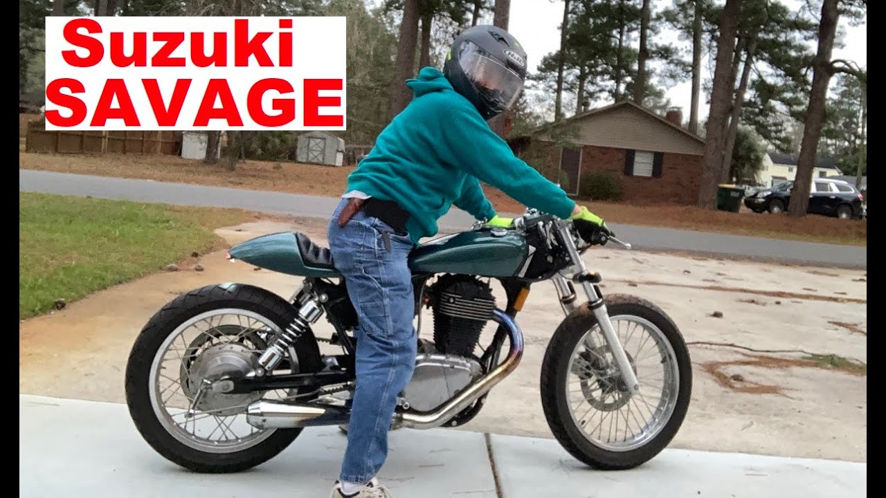 Suzuki Savage (LS650/S40 Café racer)-first rides