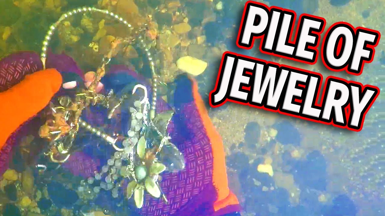 WOW! I Found A PILE OF JEWELRY Underwater Scuba Diving!