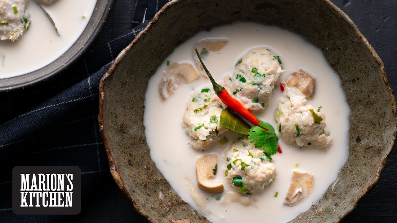 Thai Spicy Coconut Lime Soup - Marion's Kitchen