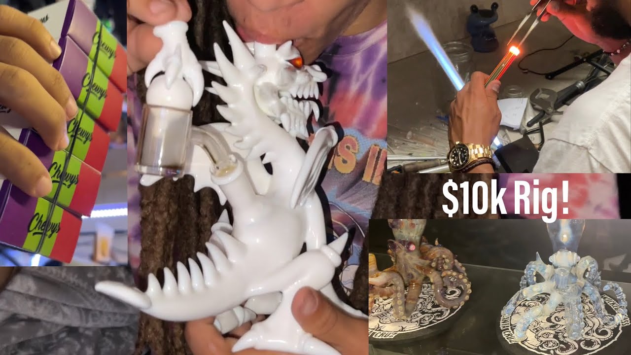 HEADY GLASS, GLASS-BLOWING, & 5,000 MG OF EDIBLES!!!