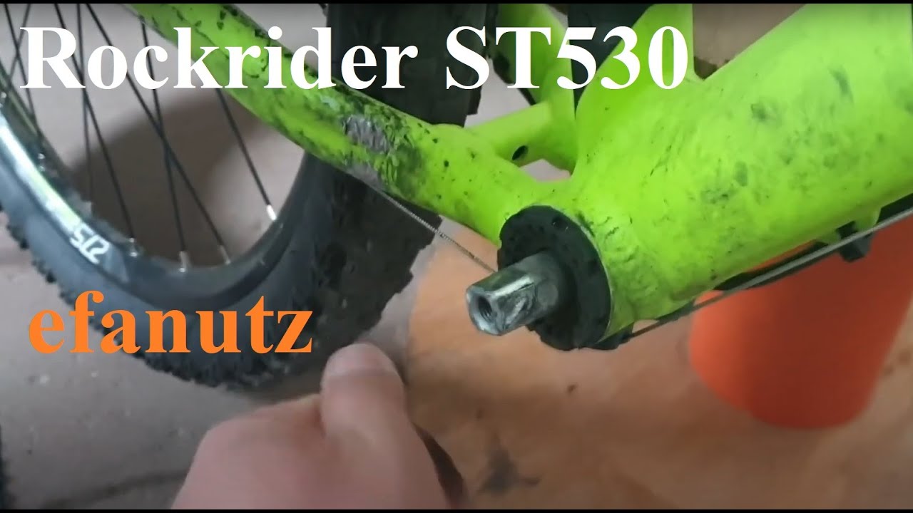 schimbare monobloc pedalier inlocuire ax pedalier rockrider ST530