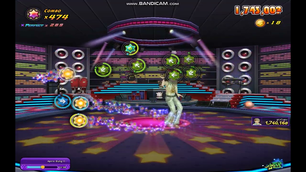 [Audition Unity] Shooting Star Mode - Apink - Eung Eung (%%) Full Combo