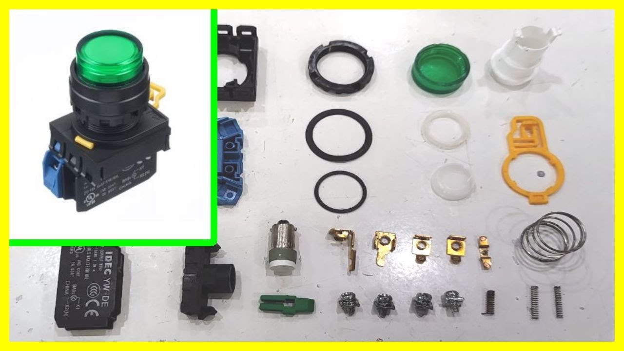 Inside Illuminated Push Buttons - IDEC YW - Cấu tạo nút nhấn có đèn