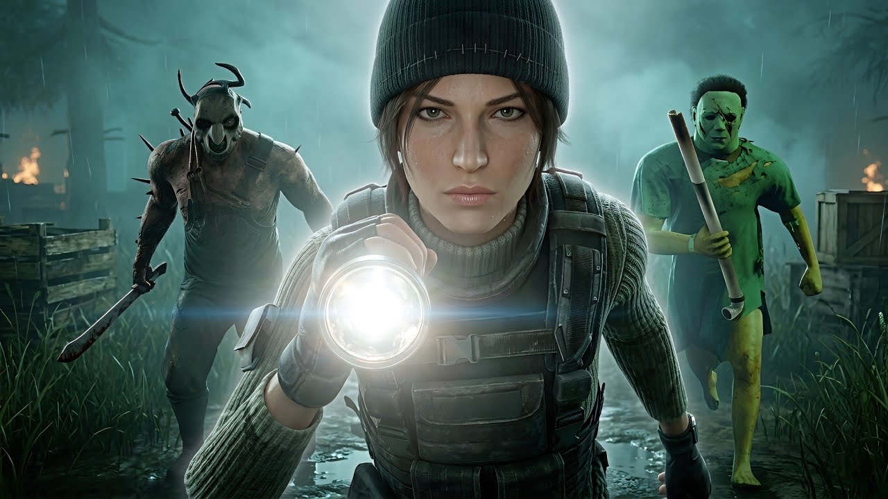 Lara Croft 5 GEN CHASE Survivor Gameplay Against Trapper & More - Dead by Daylight (No Commentary)