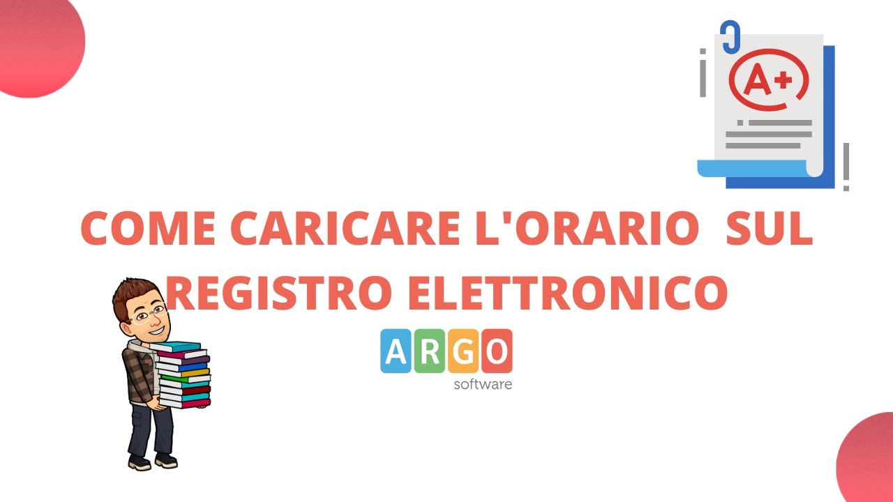 Come caricare l'orario su portale Argo