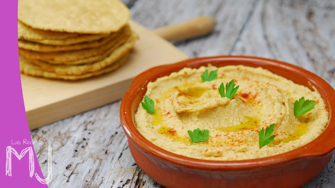 Hummus con pan Papadum: de Oriente Medio a la India