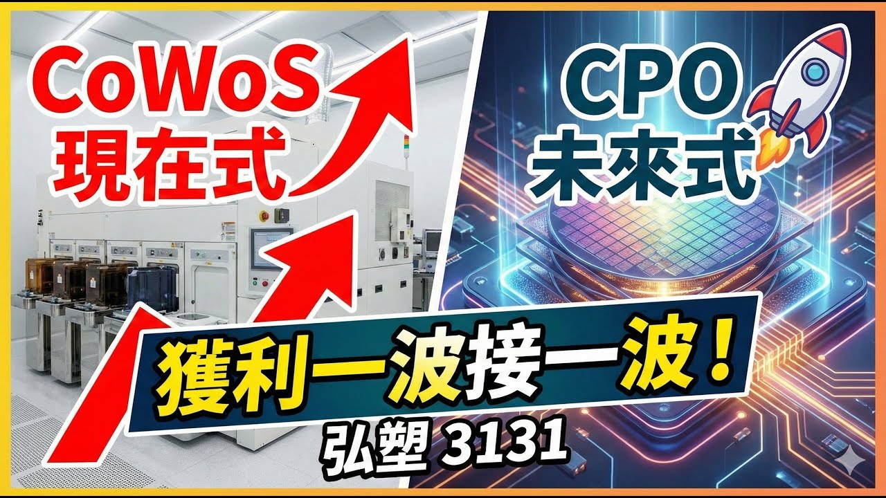 左手 CoWoS   右手 CPO，弘塑 (3131) 獲利雙引擎全開！