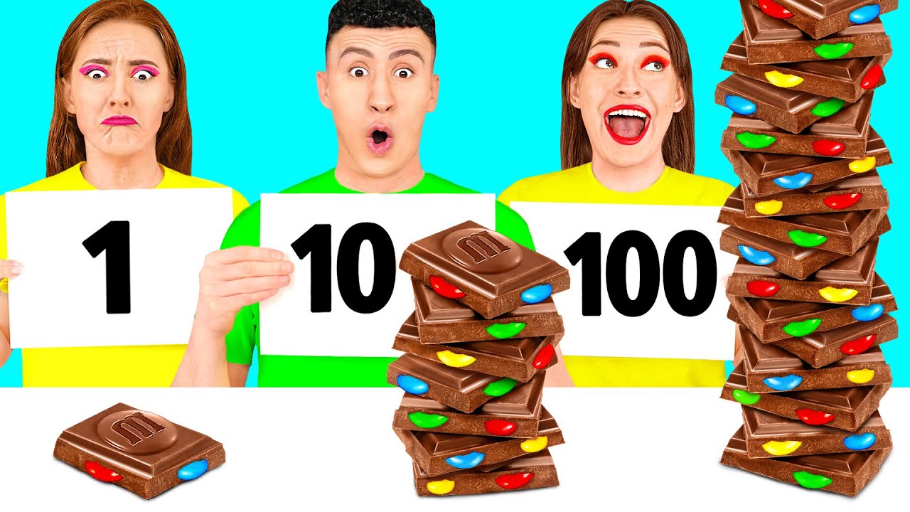 100 Στρώσεις Φαγητό Challenge | Αστεία Φαγητά RaPaPa Best