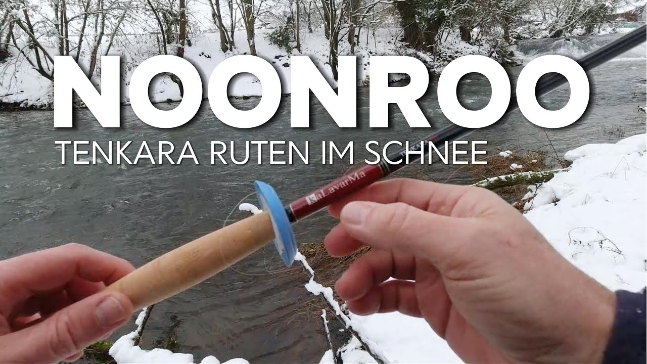 NOONROO Tenkara Ruten im Schnee #flyfishing #fliegenfischen #tenkara