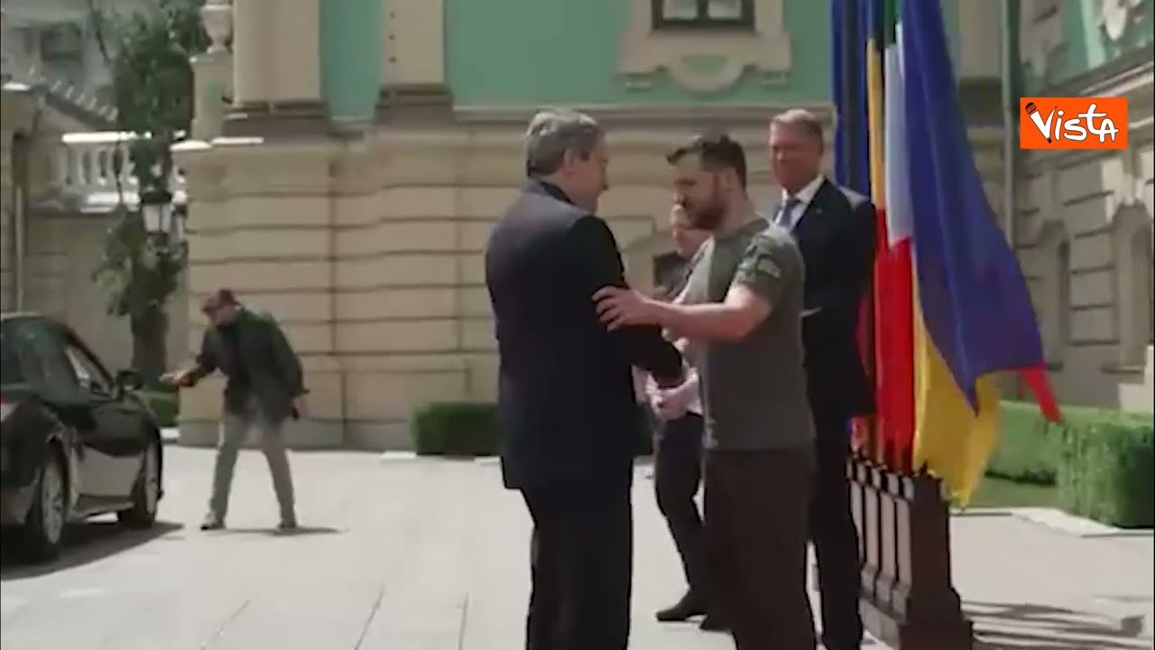 Draghi, Macron e Scholz accolti a Kiev da Zelensky