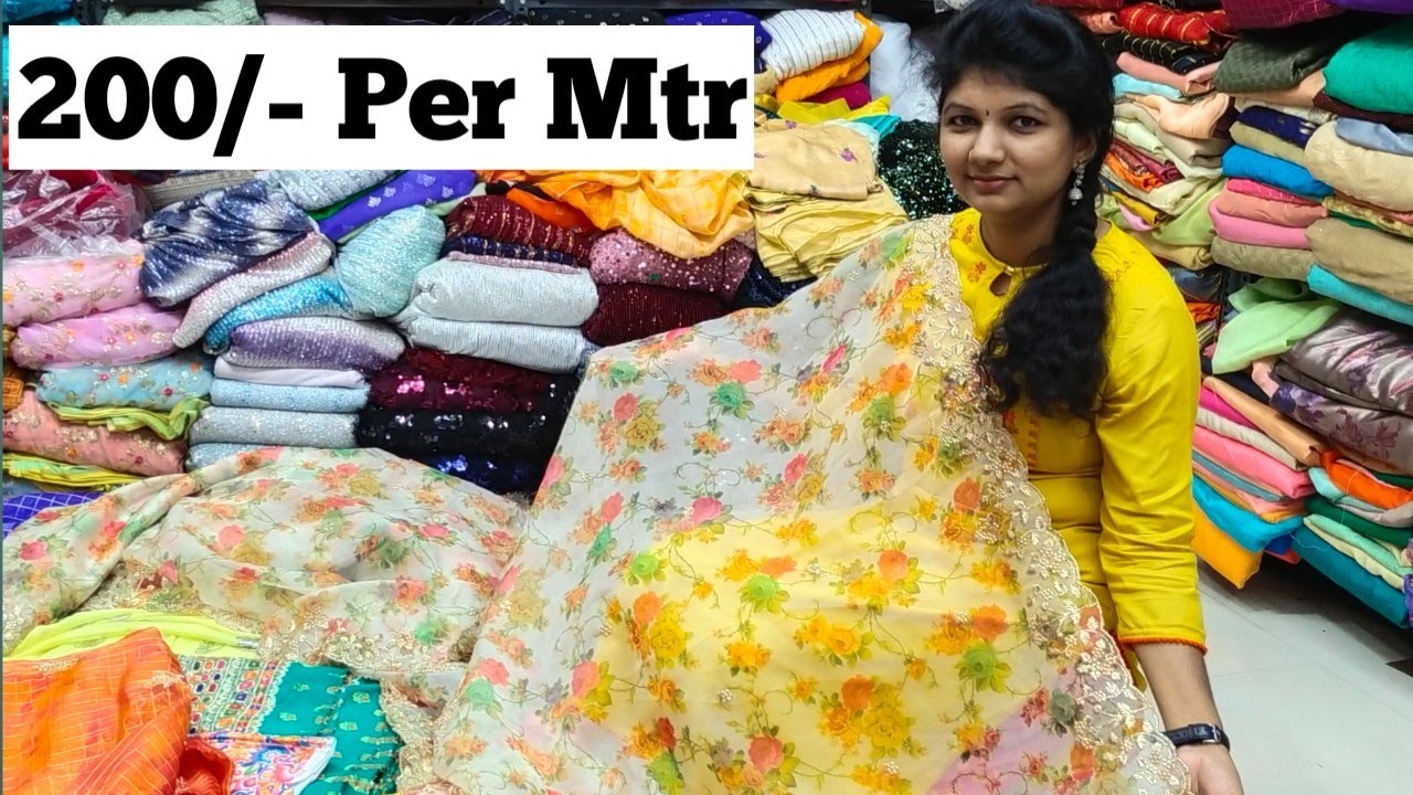 Fabrics in Retail prices!Best Quality- Patel market! courier service available! Hyderabad wholesale